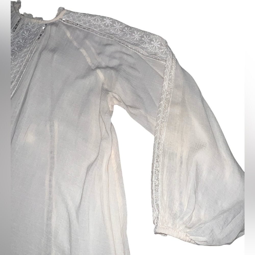 {EUC Spell & The Gypsy Collective Loves Me Not Blouse Cotton/Viscose Cream Small - Picture 9 of 13